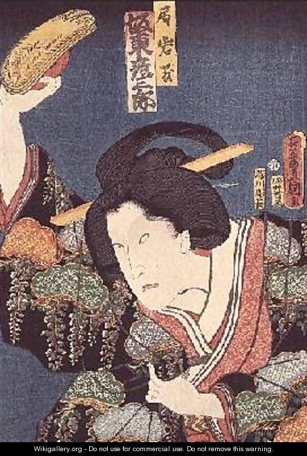 The actor Bando Hikosaburo - Utagawa Kunisada