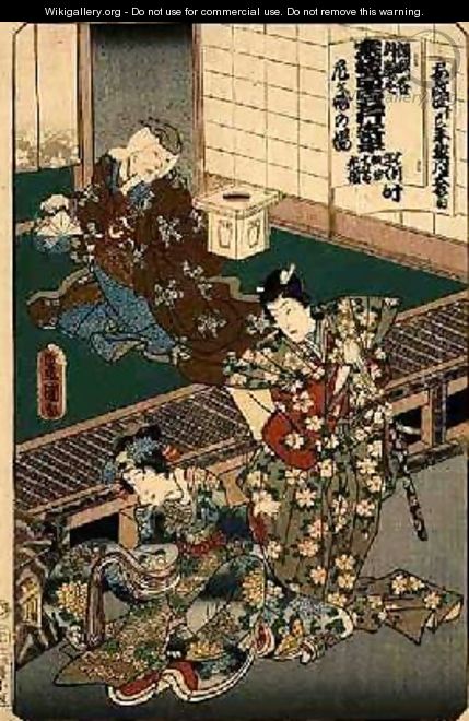 Scene from Omagasaki - Utagawa Kunisada