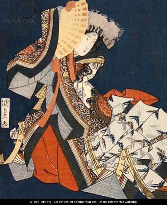 Segawa Kikunojo V dancing - Utagawa Kunisada