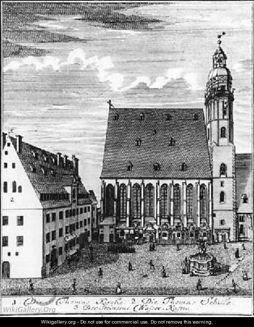 St Thomas Church and School in Leipzig - Johann Gottfried Krugner