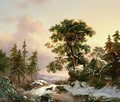 Wolves in a Winter Landscape - Frederick Marianus Kruseman