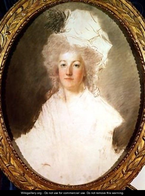 Unfinished portrait of Marie Antoinette 1774-92 - Alexandre Kucharski