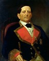 Portrait of Antonio Lopez de Santa Ana 1794-1876 - Paul L'Ouvrier