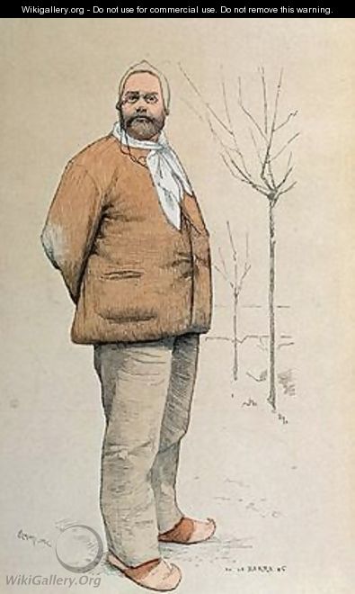 Portrait of Emile Zola - (after) La Barre, de