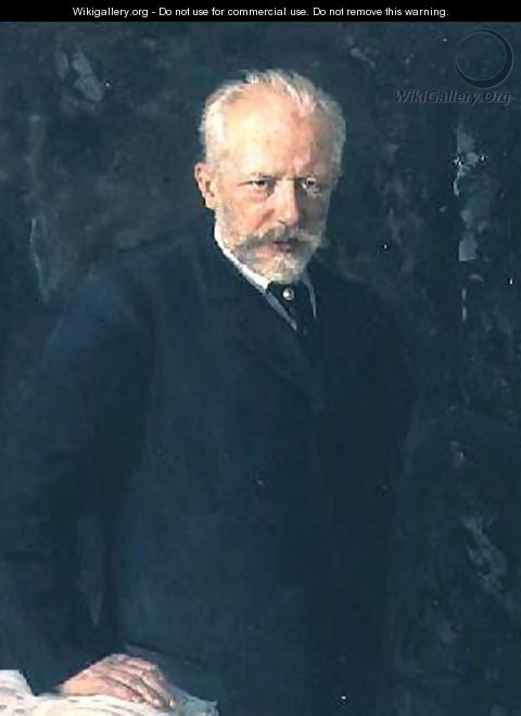 Portrait of Piotr Ilyich Tchaikovsky 1840-93 - Nikolai Dmitrievich Kuznetsov