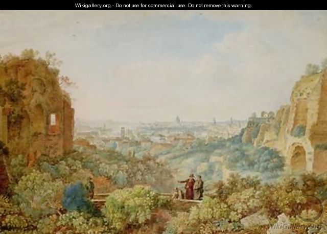 View of Rome from the Palace of the Caesars - Henri L