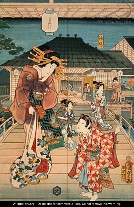 Scene in a Brothel - Utagawa Kunisada II