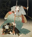 Ichikawa Danjuro VII Overpowering an Officer of the Law - Utagawa Kuniyoshi