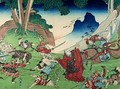 Nichiren Confuses his Enemies - Utagawa Kuniyoshi