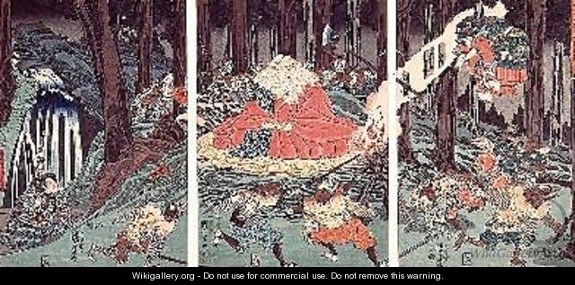 Minamato no Yoshitsune - Utagawa Kuniyoshi