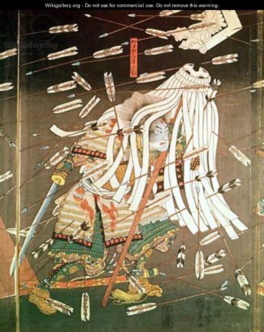 The Last Stand of the Kusanoki Clan the Battle of Shijo Nawate - Utagawa Kuniyoshi