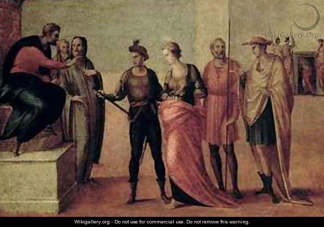 The Sentencing of St Lucy - Francesco Granacci