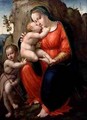 Madonna with Child and St John in a Landscape - Francesco Granacci