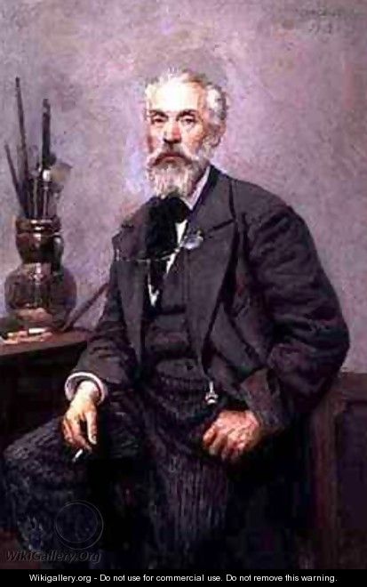 Portrait of Konstantin Apollonovich Savitsky 1844-1905 - Nikolai Karlovich Grandkovsky