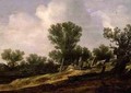 Landscape with figures resting - Jan van Goyen