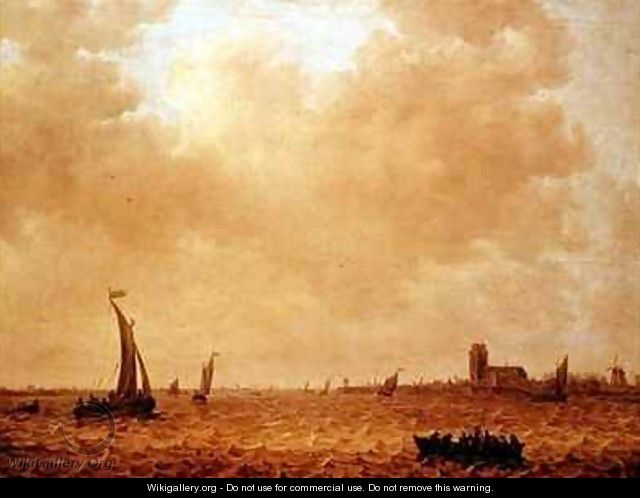 View of the Old Maas Dordrecht - Jan van Goyen