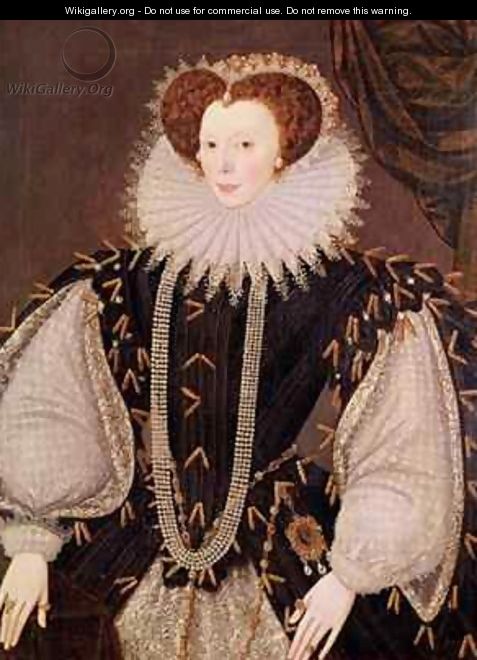 Portrait of Elizabeth Sydenham Lady Drake - George Gower