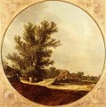 Oak Tree on a Country Lane with Travellers - Jan van Goyen