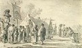 A village scene - Jan van Goyen