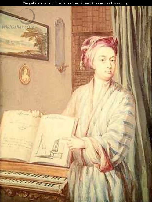 Portrait of Brook Taylor 1865-1731 - Louis Goupy