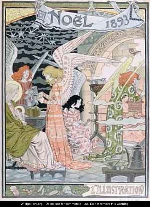 The Angels Kitchen cover for LIllustration Christmas - Eugene Grasset