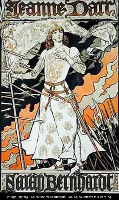 Reproduction of a poster advertising Joan of Arc - Eugene Grasset