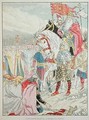 Charlemagne 742-814 receiving the submission of the Saxons in 777 - Eugene Grasset