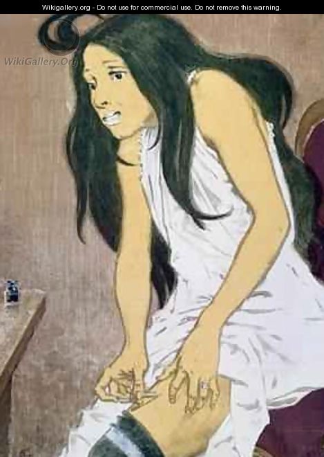 A Drug Addict Injecting Herself - Eugene Grasset
