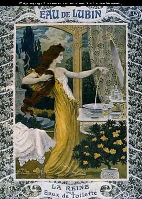 Poster advertising Eau de Lubin - Eugene Grasset
