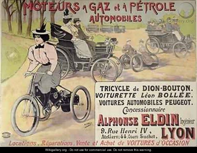 Poster advertising a Parisian car dealer - Henri (Boulanger) Gray