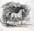 A Grey Horse trotting out of a Wood - Sir Francis Grant