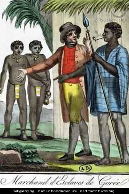 Slave Merchant in Goree Island Senegal - (after) Grasset de Saint-Sauveur, Jacques