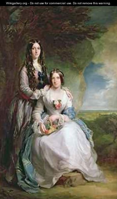 Lady Adeliza Manners and Lady Mary Foley - Sir Francis Grant
