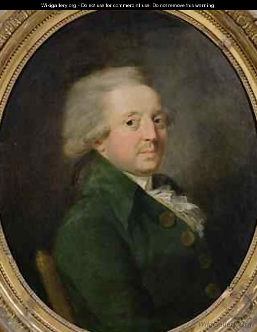 Portrait of Marie Jean Antoine Nicolas de Caritat 1743-94 Marquis of Condorcet - (after) Greuze, Jean Baptiste