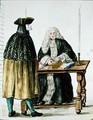A Magistrate Playing Cards with a Masked Man - Jan van Grevenbroeck