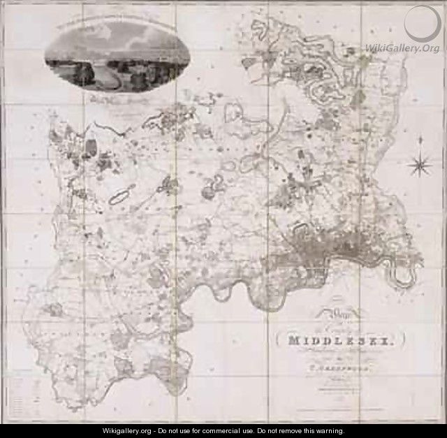 Map of the County of Middlesex - C. Greenwood