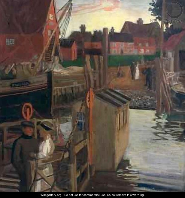 The Ferry Walberswick - Maurice William Greiffenhagen