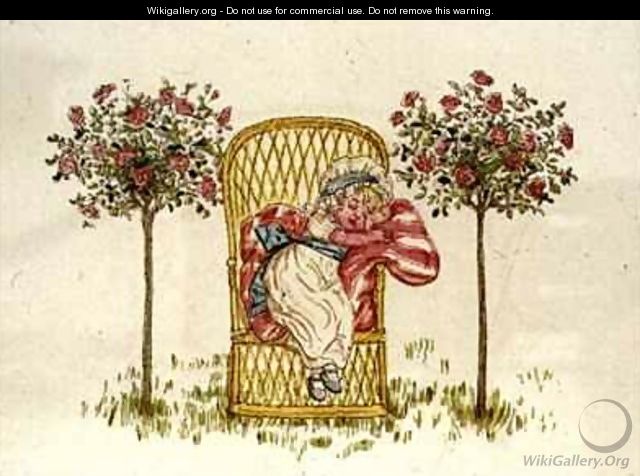 Sleeping from A Day in a Childs Life - Kate Greenaway