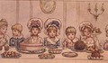 Supper from Christmas in Little Peopleton Manor in Illustrated London News Christmas - Kate Greenaway