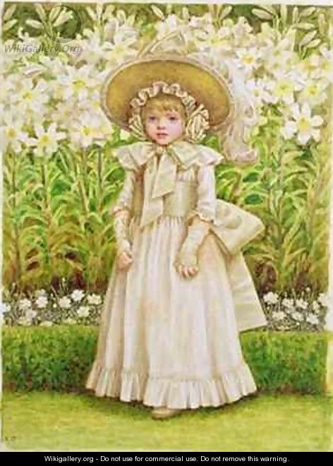 Child in a White Dress - Kate Greenaway