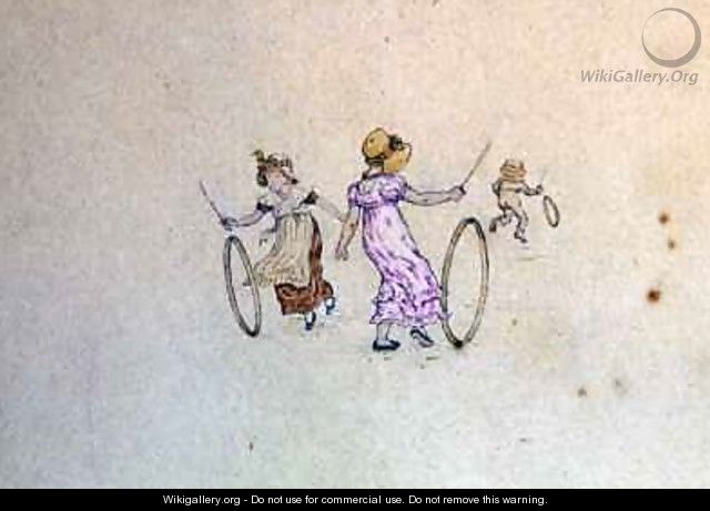 March Illustration for the 1889 Almanac - Kate Greenaway