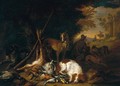 A Hunter with his Dogs - Adriaen de Gryef