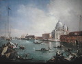 The Grand Canal with a View of Santa Maria della Salute and the Dogana - (after) Guardi, Francesco