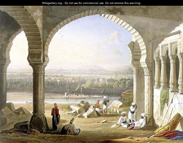 Aurungabad from the Ruins of Aurungzebes Palace - (after) Grindlay, Captain Robert M.