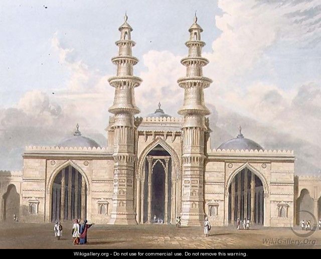 The Shaking Minarets of Ahmedabad - (after) Grindlay, Captain Robert M.