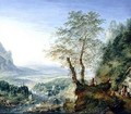 A capriccio river landscape - Jan the Elder Griffier