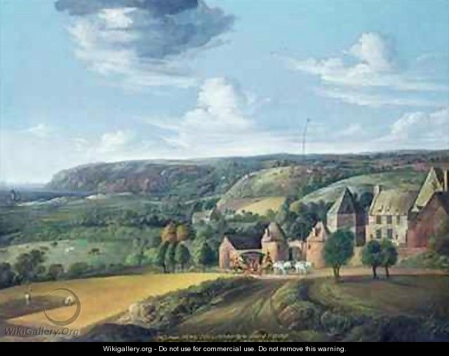 View of Potrel Manor near Dragey in Normandy - Jan the Elder Griffier