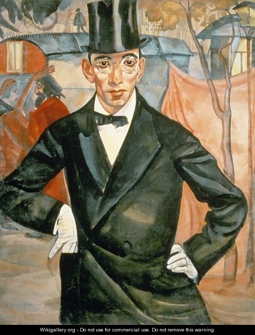 Portrait of Sherling from the cycle of portraits called The face of Russia - Boris Dmitrievich Grigoriev