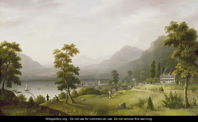 Carters Tavern at the Head of Lake George - Francis Guy