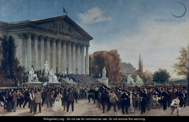 The Palais du Corps Legislatif after the Last Sitting on 4th September 1870 - Jacques Guiaud